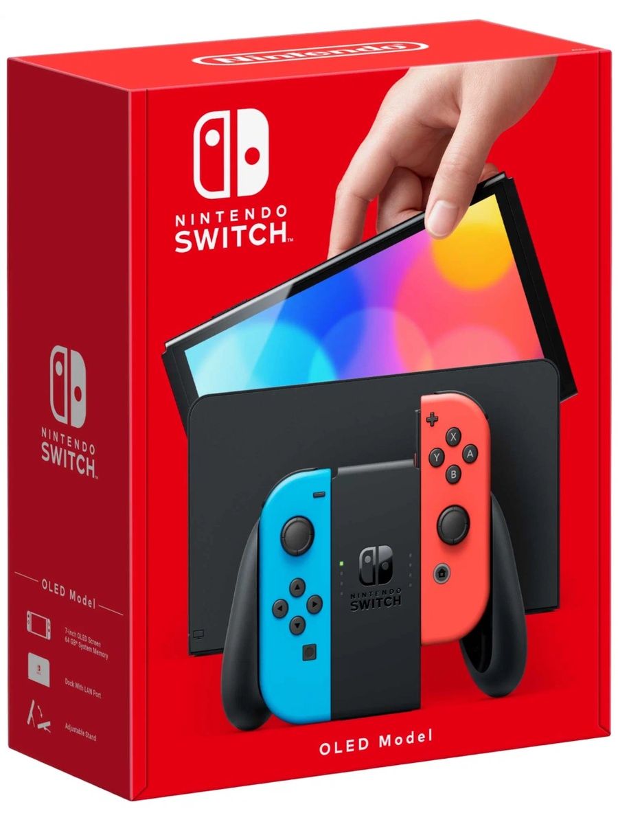 Игровая приставка Nintendo Switch OLED 64GB Neon